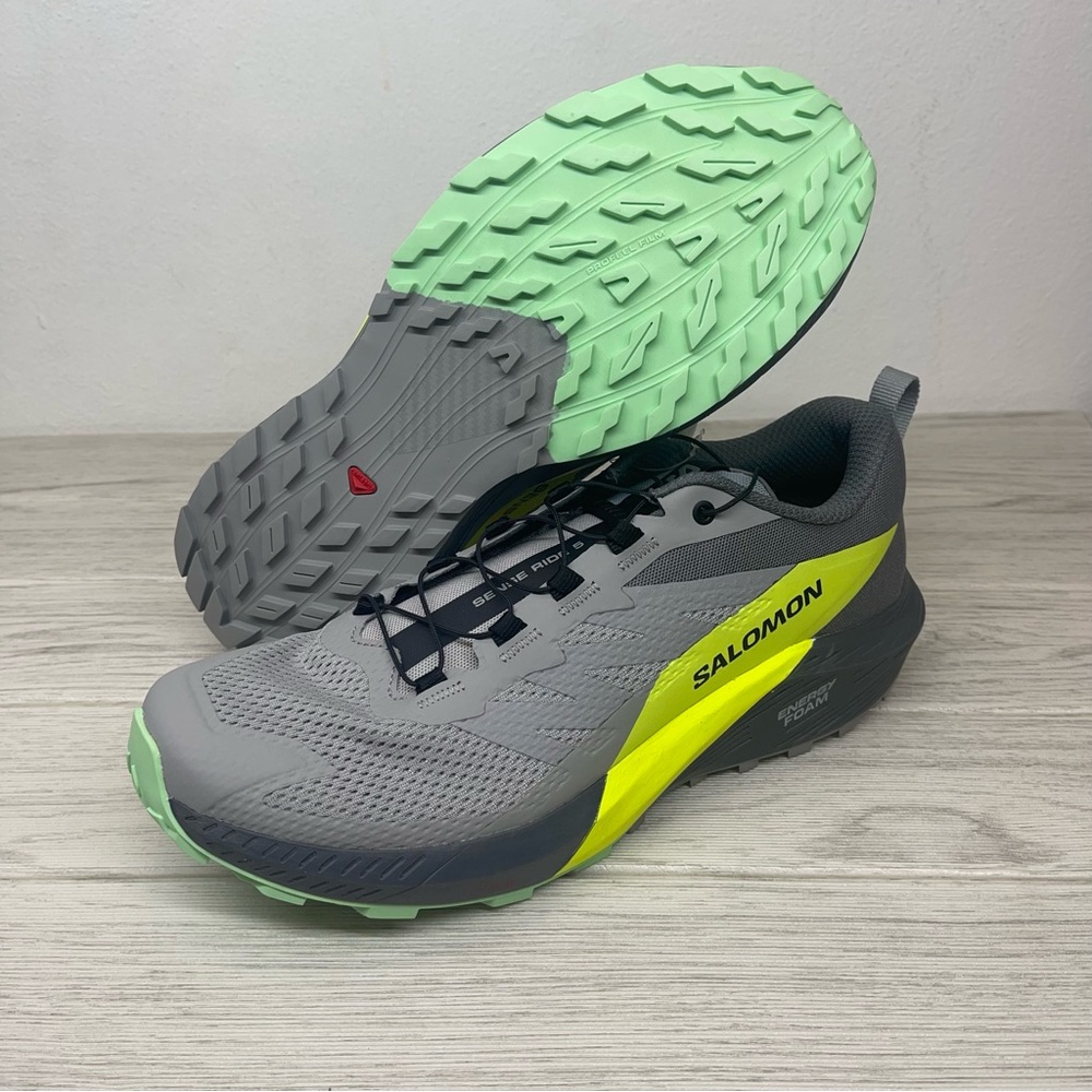 Salomon Sense Ride 5 Mens Trail Running Shoes Alloy Size 9.5